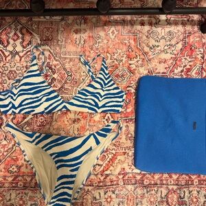 TRIANGL Blue Zebra Bikini Set